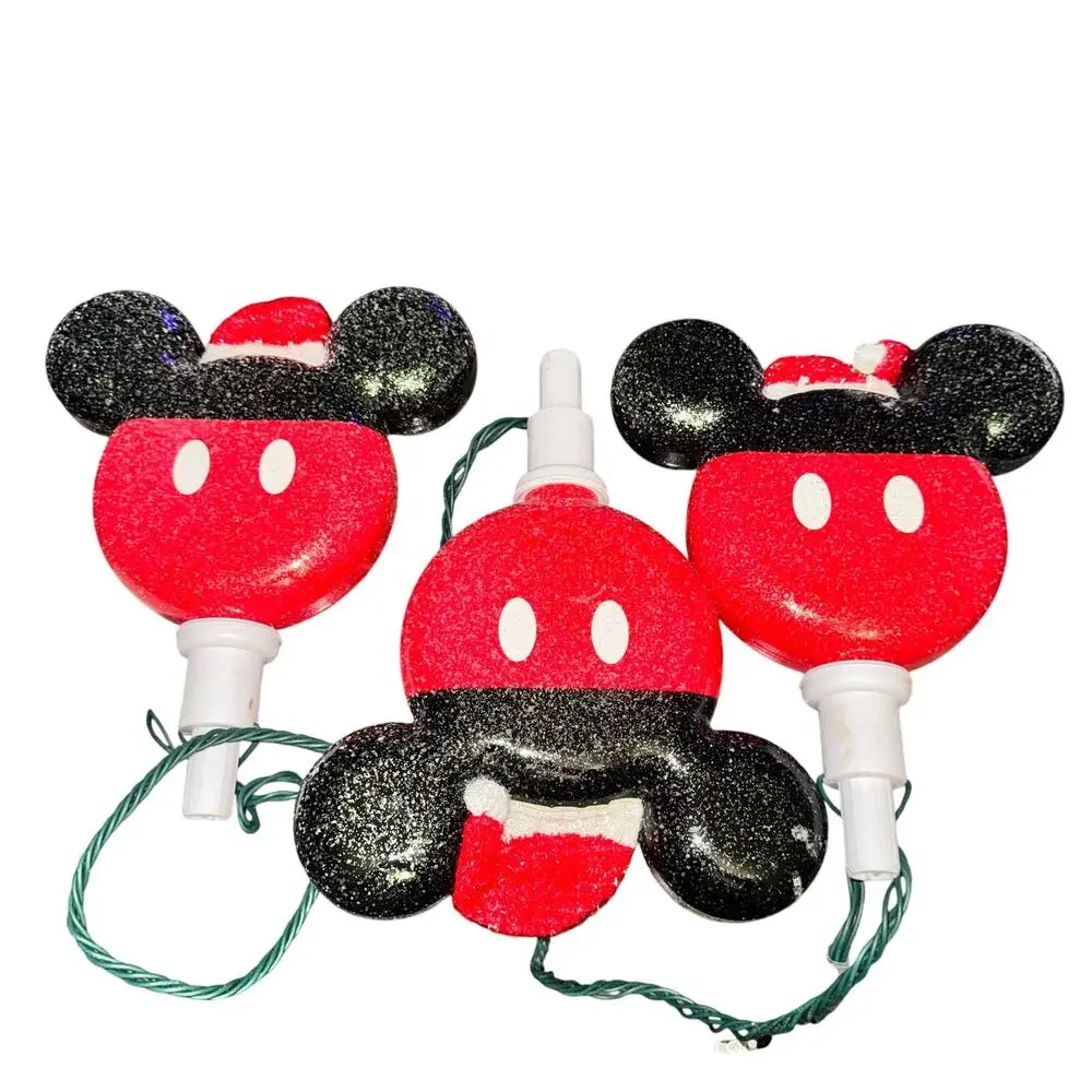 Disney Magic Holiday Mickey Mouse Colormotion LED Pathway Stakes Tested
